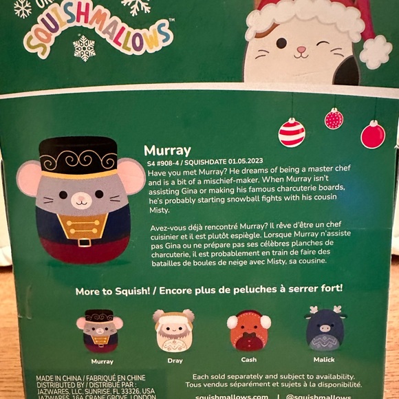 Squishmallow Murray the Nutcracker. Discontinued. BNWT - Picture 3 of 5